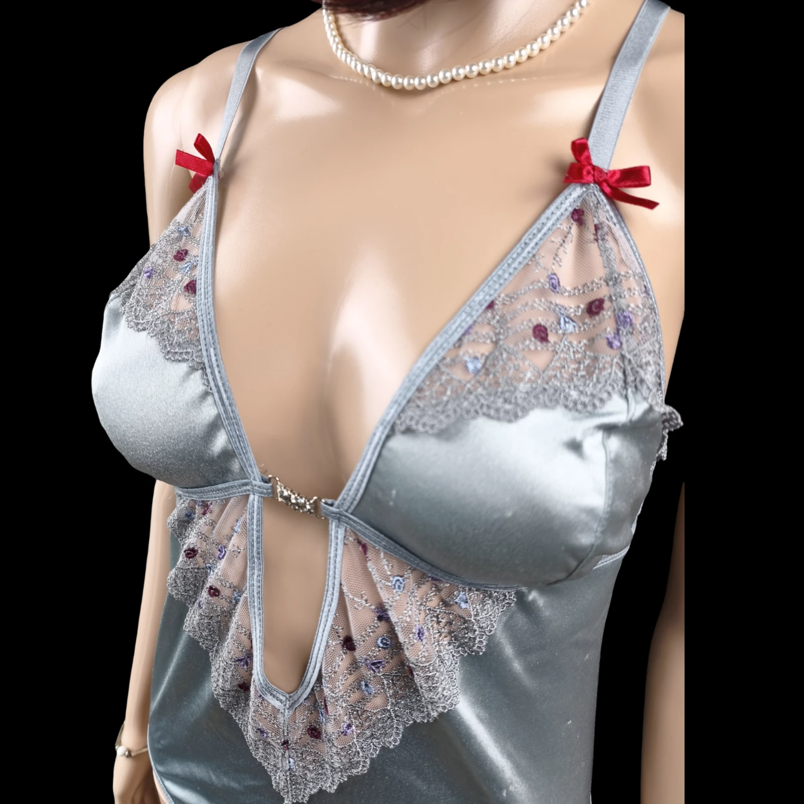 Cuerpo satinado con estilo femenino y elegante, marca Casimir – Nuevo / Talla 44/46 – photo 16